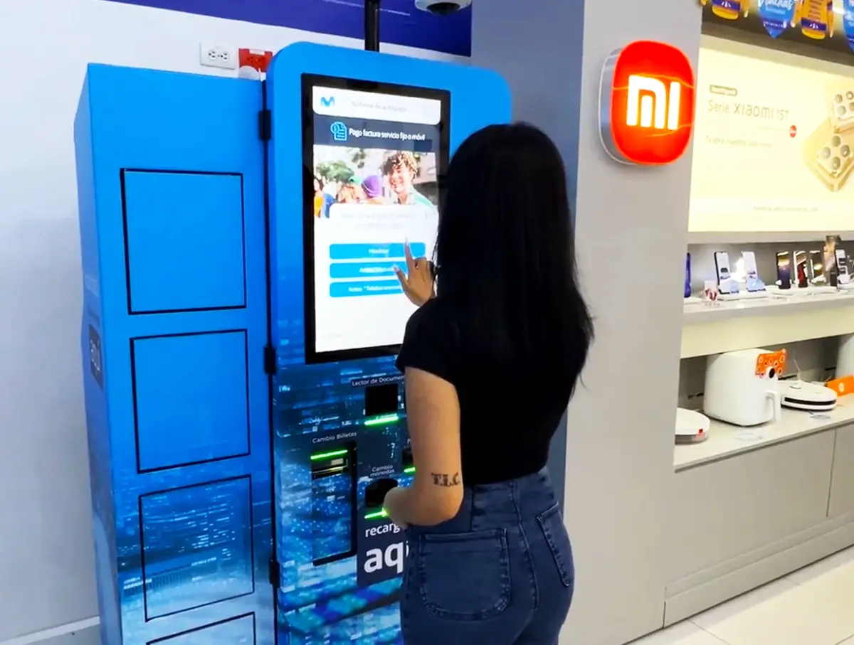 Kiosco TouchColombia en operación – sector TELCO