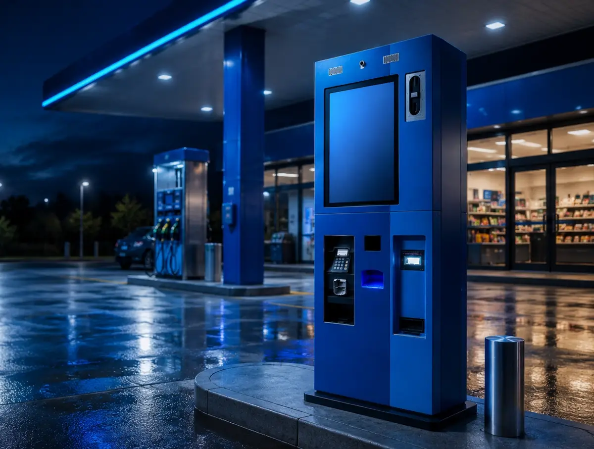 Kiosco TouchColombia en operación – sector COMBUSTIBLES